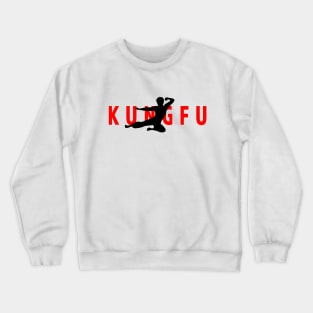 Kung Fu - martial arts fly kick logo Crewneck Sweatshirt